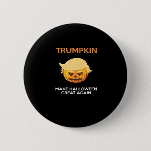 Halloween Trumpkin V4 Ronde Button 5,7 Cm