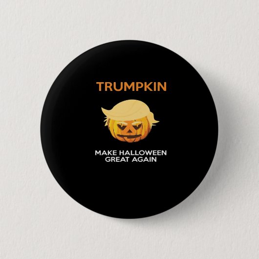 Halloween Trumpkin V4 Ronde Button 5,7 Cm (Voorkant)