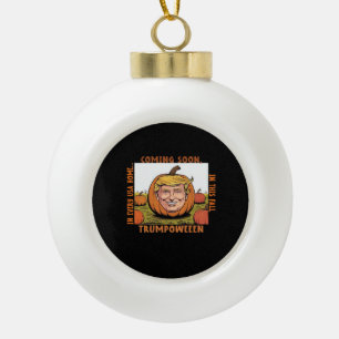 Halloween - Trumpkin Verkiezing Klassieker Keramische Bal Ornament