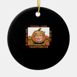 Halloween - Trumpkin Verkiezingsklassieker Keramisch Ornament