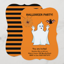 Halloween Trumpy Geest, Spin en Vleermuis Uitnodig