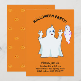Halloween Trumpy & Munchy Geesten Uitnodiging