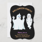 Halloween Trumpy & Munchy Ghosts Invitation Kaart (Voorkant)