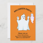 Halloween Trumpy & Munchy Ghosts Invitation Kaart (Voorkant)