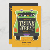 Halloween trunk of Treat Kaart (Voorkant / Achterkant)