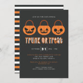 Halloween Trunk of Treat Kaart (Voorkant / Achterkant)