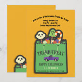 Halloween trunk of Treat Kaart (Voorkant / Achterkant)