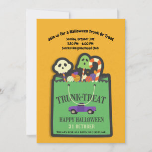 Halloween trunk of Treat Kaart