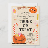 Halloween Trunk of Treat Party Uitnodiging (Voorkant)
