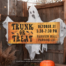 Halloween TRUNK OF TREAT Zwart Sinaasappel