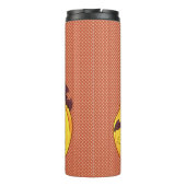 Halloween Tumbler Cat in Pumpkin Thermosbeker (Achterkant)