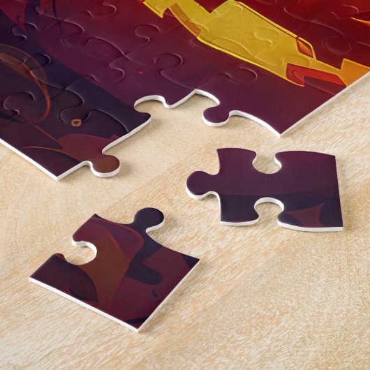 Halloween Turkse Angora Kat Vampier Pompoen eng Legpuzzel (Zijkant)