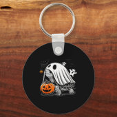 Halloween Turtle Ghost Pumpkin Costume Terran Tort Sleutelhanger (Voorkant)
