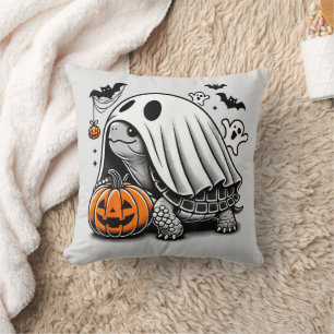 Halloween Turtle Ghost Pumpkin Terrapin Tortoise Kussen