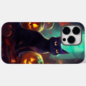 Halloween Tuxedo Cat met pompoenen eng Case-Mate iPhone Case (Achterkant (horizontaal))