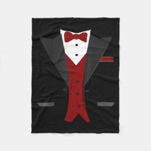 Halloween Tuxedo Kostuum - Grappig Pak Bruiloft Fleece Deken