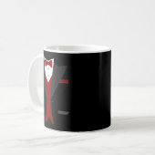 Halloween Tuxedo Kostuum - Grappig Pak Bruiloft Koffiemok (Voorkant links)