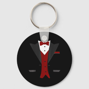 Halloween Tuxedo Kostuum - Grappig Pak Bruiloft Sleutelhanger