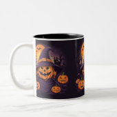 Halloween- Tweekleurige Koffiemok (Links)