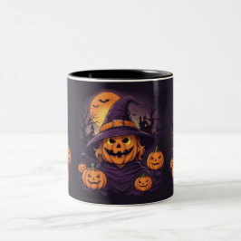 Halloween - tweekleurige koffiemok