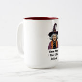 Halloween Tweekleurige Koffiemok (Voorkant links)