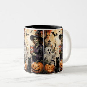 Halloween Tweekleurige Koffiemok