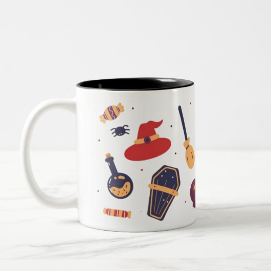Halloween Tweekleurige Koffiemok (Links)