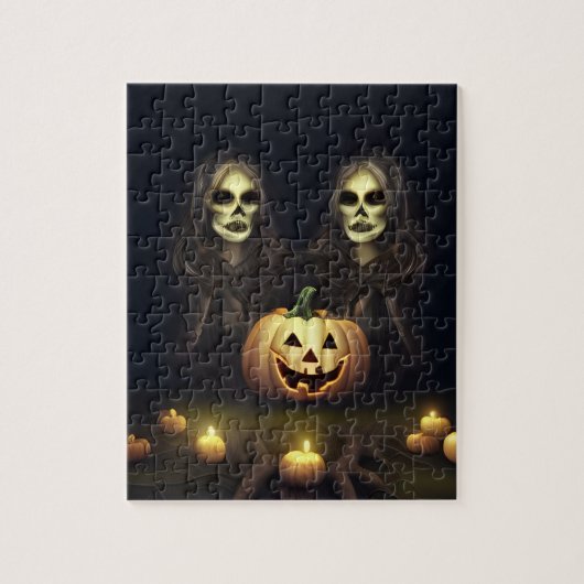 Halloween Tweeling Legpuzzel (Verticaal)
