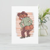 halloween twerken vogelverschrikker pompoen twerk  kaart (Staand voorkant)