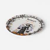 Halloween Twins Baby shower Bord - Zwanger heks (Gekanteld)