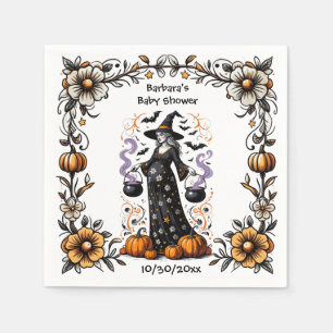 Halloween Twins Baby shower Zwanger Heks Servet