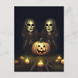 Halloween Twins Briefkaart