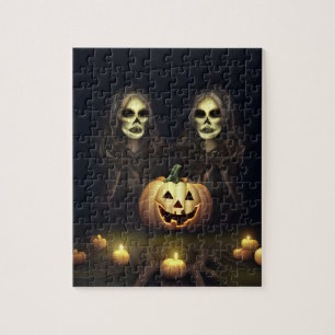 Halloween Twins Jigzaag Puzzle Legpuzzel