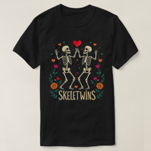 Halloween Twins Skeletwins Dansende Skeletten T-shirt