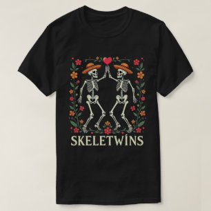 Halloween Twins Skeletwins Dansende Skeletten T-shirt