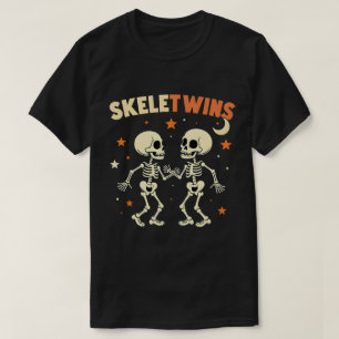 Halloween Twins Skeletwins Dansende Skeletten T-shirt