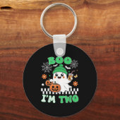 Halloween Two Birthday Boo Im Two Groovy Birthday  Sleutelhanger (Voorkant)