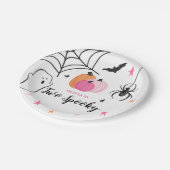 Halloween Two Spooky Birthday roze pomkins Papieren Bordje (Gekanteld)