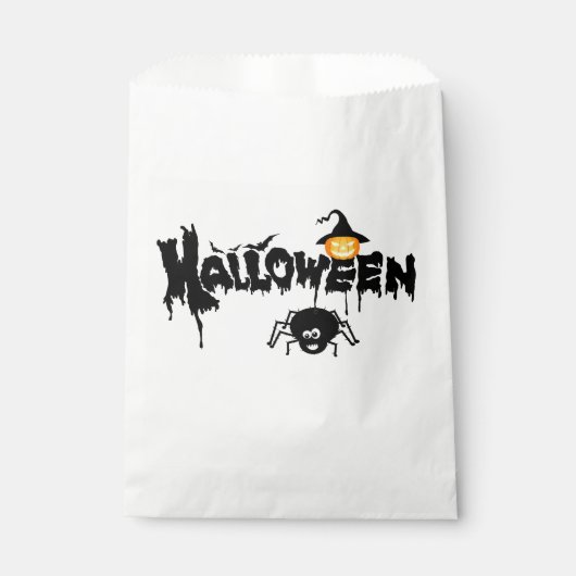 Halloween Typografie Bedankzakje (Voorkant)