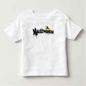 Halloween Typografie Kinder Shirts (Voorkant)