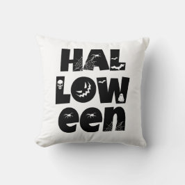 Halloween Typography Kussen