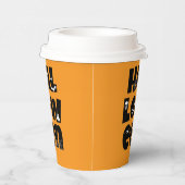 Halloween Typography Papieren Bekers (Rechts)