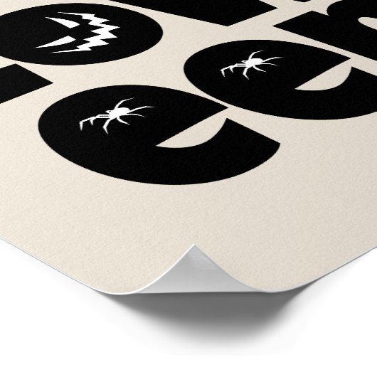 Halloween Typography Poster (Hoek)