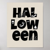 Halloween Typography Poster (Voorkant)