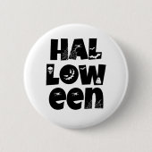 Halloween Typography Ronde Button 5,7 Cm (Voorkant)