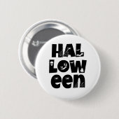 Halloween Typography Ronde Button 5,7 Cm (Voorkant /achterkant)