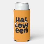 Halloween Typography Seltzer Blikjeskoeler (Seltzer Achterkant)