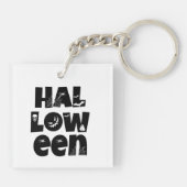Halloween Typography Sleutelhanger (Achterkant)