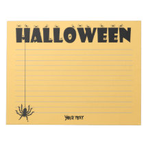 Halloween Typography Spiders Oranje/Black