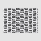 Halloween Typography Tissuepapier (Voorkant)